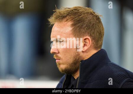 DFB-Trainer Julian Nagelsmann, Bundestrainer, Nationaltrainer, beim Spiel der UEFA Nations League 2024 DEUTSCHLAND - NIEDERLANDE 1-0 in der Saison 2024/2025 am 14. Oktober 2024 in München. Fotograf: ddp-Bilder/Sternbilder Stockfoto