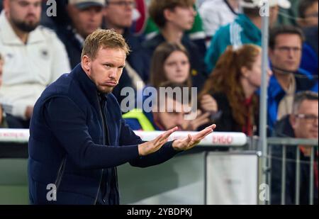 DFB-Trainer Julian Nagelsmann, Bundestrainer, Nationaltrainer, beim Spiel der UEFA Nations League 2024 DEUTSCHLAND - NIEDERLANDE 1-0 in der Saison 2024/2025 am 14. Oktober 2024 in München. Fotograf: ddp-Bilder/Sternbilder Stockfoto