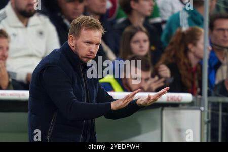 DFB-Trainer Julian Nagelsmann, Bundestrainer, Nationaltrainer, beim Spiel der UEFA Nations League 2024 DEUTSCHLAND - NIEDERLANDE 1-0 in der Saison 2024/2025 am 14. Oktober 2024 in München. Fotograf: ddp-Bilder/Sternbilder Stockfoto