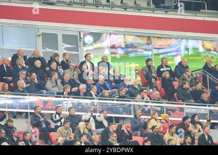 Uli HOENESS (ehemaliger FCB-Präsident), Bernd Neuendorf, DFB-Präsident Deutscher Fußball, Hans-Joachim Watzke, Geschäftsführer des BVB, Mitglied des DFB-Präsidiums, DFB-Vizepräsident, Rudi Voeller, Voeller (DFB-Sportdirektor), Andreas Rettig, DFB-Geschaeftsfuehrer Sport, Geschaeftsfuehrer der Deutschen Fussball Liga (DFL), Joachim Jogi Loew, ehemaliger DFB-Cheftrainer, Oliver Bierhoff im Spiel der UEFA Nations League 2024 DEUTSCHLAND - NIEDERLANDE 1-0 in der Saison 2024/2025 am 14. Oktober 2024 in München. Fotograf: ddp-Bilder/Sternbilder Stockfoto