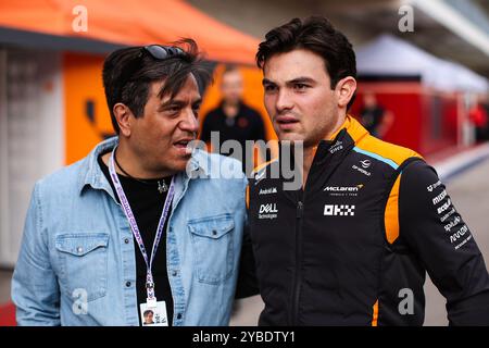 OâWARD Pato (mex), McLaren F1 Team MCL38, Porträt während des Formel 1 Pirelli United States Grand Prix 2024, 19. Runde der Formel-1-Weltmeisterschaft 2024 vom 18. Bis 20. Oktober 2024 auf dem Circuit of the Americas in Austin, USA Stockfoto