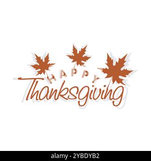 Hintergrund für die Vorlage „Happy Thanksgiving Day“. Alles Gute an Thanksgiving, Banner, Poster, Flyer, Grußkarte, Webdesign, Druckdesign. Stock Vektor