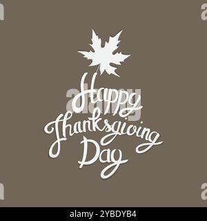 Hintergrund für die Vorlage „Happy Thanksgiving Day“. Alles Gute an Thanksgiving, Banner, Poster, Flyer, Grußkarte, Webdesign, Druckdesign. Stock Vektor