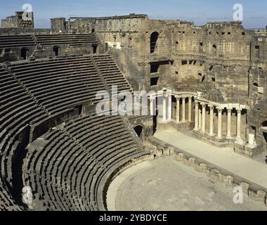 Römisches Theater, Bosra, Syrien, 2001. Stockfoto