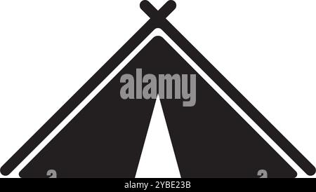 Campingzelt Icon Vektor Illustration Logo Design Stock Vektor