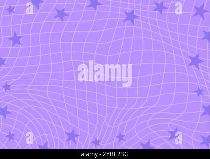 Abstrakte psychedelische Gittertextur. Stock-Vektor-Illustration in handgezeichnetem Stil. Stock Vektor