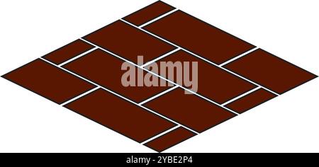 Logo-Design mit Brick-Icon-Vektor-Illustration Stock Vektor