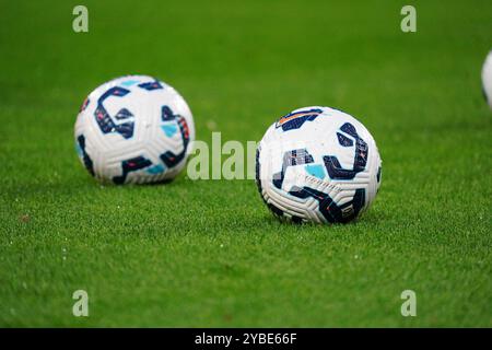 Freiburg Im Breisgau, Deutschland. Oktober 2024. Trainingsb?lle SV Eintracht Trier Regionalliga S?dwest: SC Freiburg II vs. SV Eintracht-Trier, Dreisamstadion, Freiburg am 18.10.2024 DFB-VORSCHRIFTEN VERBIETEN DIE VERWENDUNG VON FOTOGRAFIEN ALS BILDSEQUENZEN UND/ODER QUASI-VIDEO. Quelle: dpa/Alamy Live News Stockfoto