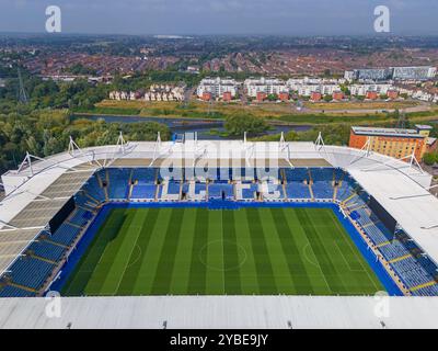 King Power Stadium, Heimstadion des Leicester City Football Club. Luftbild. September 2024. Stockfoto