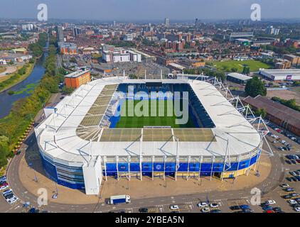 King Power Stadium, Heimstadion des Leicester City Football Club. Luftbild. September 2024. Stockfoto