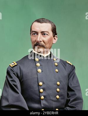 Philip H. Sheridan. Ca. 1860-65. Laut NARA. Könnte 1863 sein. Erstellt von Mathew Brady. Stockfoto