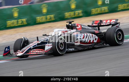 Austin, Texas, USA, 18. Oktober 2024. F1-Fahrer Nr. 20 KEVIN MAGNUSSEN MoneyGram HAAS F1 Team in Runde 16 während des Aufwärmens (Abbildung: © Hoss McBain/ZUMA Press Wire) NUR REDAKTIONELLE VERWENDUNG! Nicht für kommerzielle ZWECKE! Stockfoto