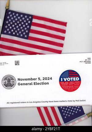 New York State Presidential Election Voter Information Mailing, 2024, USA Stockfoto