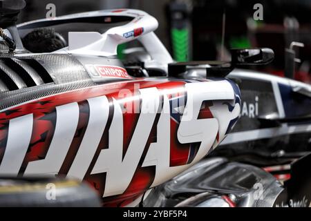 Austin, USA. Oktober 2024. Haas VF-24. 18.10.2024. Formel-1-Weltmeisterschaft, Rd 19, Grand Prix der Vereinigten Staaten, Austin, Texas, USA, Sprint-Qualifikationstag der Foto sollte lauten: XPB/Alamy Live News. Stockfoto