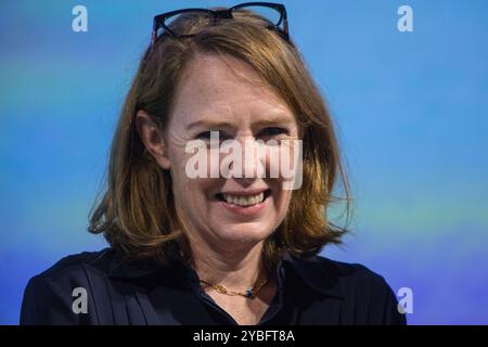 Turin, Italien. Oktober 2024. Die britische Autorin Paula Hawkins Buchpräsentation in Turin (Italien) Credit: Marco Destefanis/Alamy Live News Stockfoto