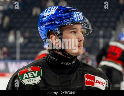 München, Deutschland. Oktober 2024. Moritz Elias (Augsburger Panther, #46). GER, EHC Red Bull München gegen Augsburger Panther, Eishockey, DEL, 10. Spieltag, Saison 2024/2025, 18.10.2024. Foto: Eibner-Pressefoto/Heike feiner Credit: dpa/Alamy Live News Stockfoto