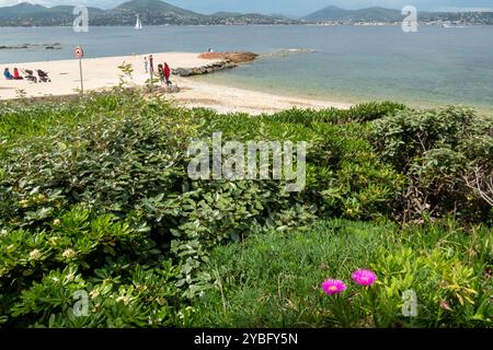 La Ponche und la Pesquière in Saint-Tropez, Frankreich, Europa, Französische Riviera, Provence, Europa. Stockfoto