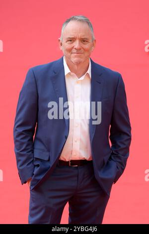 Rom, Italien. Oktober 2024. Dennis Lehan besucht den roten Teppich beim Rome Film fest 2024 im Auditorium Parco della Musica. Quelle: SOPA Images Limited/Alamy Live News Stockfoto