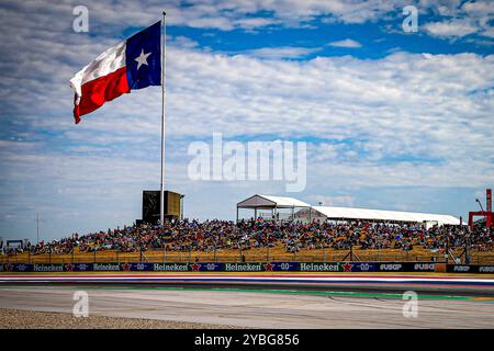 Austin, USA. Oktober 2024. Atmosphäre - texas Flag während des Formel 1 Pirelli United States Grand Prix 2024, der auf dem Circuit of Americas in Austin, TX (USA), 18.-20. September 2024 stattfinden soll. Credit: Alessio de Marco/Alamy Live News Stockfoto