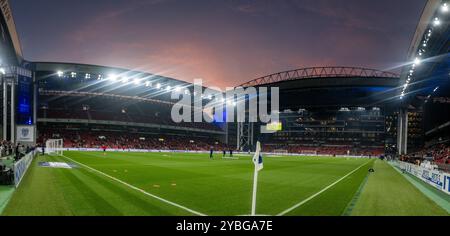 Kopenhagen, Dänemark. Oktober 2024. Das Parken-Stadion ist bereit für das 3F Superliga-Spiel zwischen dem FC Kopenhagen und Vejle BK in Kopenhagen. Quelle: Gonzales Photo/Alamy Live News Stockfoto