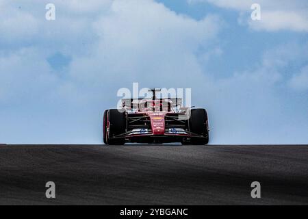 Austin, Texas, USA. Oktober 2024. Charles Leclerc (MON) - Scuderia Ferrari - Ferrari SF-24 - Ferrari während des Grand Prix 2024 von Pirelli der Vereinigten Staaten von Amerika, der auf dem Circuit of Americas in Austin, TX (USA), 18.-20. September 2024 stattfinden soll (Abbildung: © Alessio de Marco/ZUMA Press Wire) NUR REDAKTIONELLE VERWENDUNG! Nicht für kommerzielle ZWECKE! Stockfoto