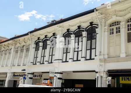 Owen Rd Singapur - Geschäfte, Unternehmen, Little India Singapur Stockfoto