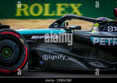 Austin, Texas, USA. Oktober 2024. Lewis Hamilton (GBR) - Mercedes-AMG PETRONAS F1 Team - Mercedes W15 - Mercedes E Leistung während des Formel 1 Pirelli Grand Prix 2024 der USA, der auf der Circuit of Americas in Austin, TX (USA), 18.-20. September 2024 stattfinden soll (Credit Image: © Alessio de Marco/ZUMA Press Wire) NUR REDAKTIONELLE VERWENDUNG! Nicht für kommerzielle ZWECKE! Stockfoto