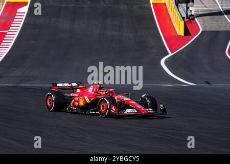 Austin, Texas, USA. Oktober 2024. Charles Leclerc (MON) - Scuderia Ferrari - Ferrari SF-24 - Ferrari während des Grand Prix 2024 von Pirelli der Vereinigten Staaten von Amerika, der auf dem Circuit of Americas in Austin, TX (USA), 18.-20. September 2024 stattfinden soll (Abbildung: © Alessio de Marco/ZUMA Press Wire) NUR REDAKTIONELLE VERWENDUNG! Nicht für kommerzielle ZWECKE! Stockfoto