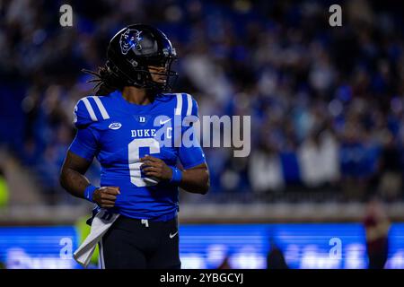 18. Oktober 2024: Duke Blue Devils Quarterback Maalik Murphy (6) gegen die Florida State Seminoles während der zweiten Hälfte des ACC Football Matchups im Wallace Wade Stadium in Durham, NC. (Scott Kinser/CSM) Stockfoto