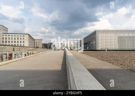 Berlin, 29. Juli 2019: Topographie des Terrors, Topographie des Terrors. Es ist ein Geschichtsmuseum und Dokumentationszentrum, das sich auf dem Gelände befindet Stockfoto