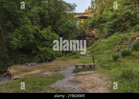 Die Ashgill Force bei Garrigill, Cumbria, England, Großbritannien Stockfoto