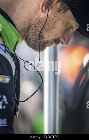 ROMAIN GROSJEAN (77) aus Genf bereitet sich auf das Training für die NTT IndyCar Serie 2024T IndyCar Serie 2024 vor: NTT IndyCar Serie 2024: N Stockfoto