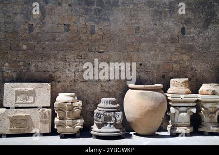 Ausstellung, Museo archeologico nazionale di Tarquinia, Provinz Viterbo, Region Latium, Italien, Europa Stockfoto