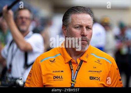 Zak Brown (McLaren Formula 1 Team, CEO), USA, Formel 1 Weltmeisterschaft, Pirelli Grand Prix der Vereinigten Staaten von Amerika, Circuit of the Americas Austin, Sprint Qualifying, 18.10.2024 Foto: Eibner-Pressefoto/Michael Memmler Stockfoto