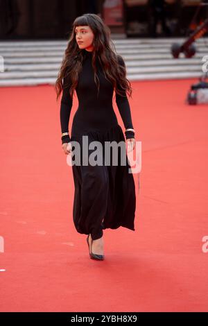 Rom, Italien. Oktober 2024. Gala Zohar Martinucci besucht den roten Teppich „Arsa“ während des 19. Rom Film Festivals im Auditorium Parco Della Musica in Rom, Italien, am 18. Oktober 2024. (Foto: Luca Carlino/NurPhoto) Credit: NurPhoto SRL/Alamy Live News Stockfoto