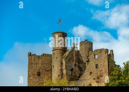 Reisen Sie entlang der Landesgrenze zwischen Hessen und Thüringen im wunderschönen Eichsfeld zum Schloss Hanstein bei Bornhagen - Thüringen - Deutsch Stockfoto