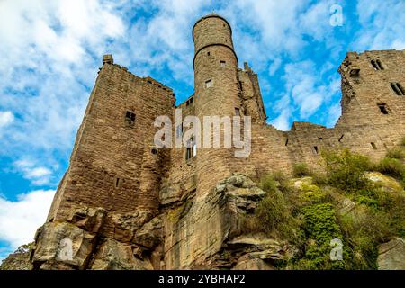 Reisen Sie entlang der Landesgrenze zwischen Hessen und Thüringen im wunderschönen Eichsfeld zum Schloss Hanstein bei Bornhagen - Thüringen - Deutsch Stockfoto