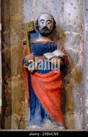 Frankreich, Indre, Châtillon-sur-Indre, die Stiftskirche Stockfoto