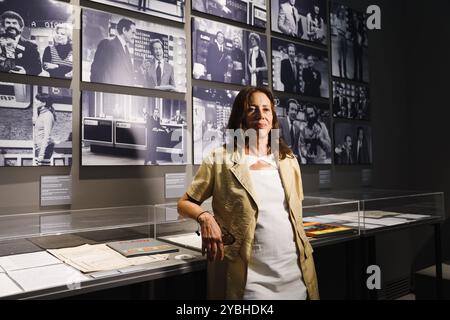 Mailand, Italien. September 2024. Sabina Ciuffini nimmt am 16. September 2024 an der Vorschau der Mike Bongiorno 1924-2024 Ausstellung in Mailand Teil. (Foto: Alessandro Bremec/NurPhoto) Credit: NurPhoto SRL/Alamy Live News Stockfoto