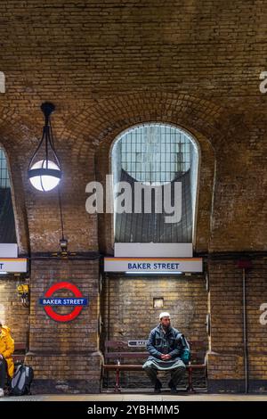 U-Bahn-Station Baker Street in London Stockfoto