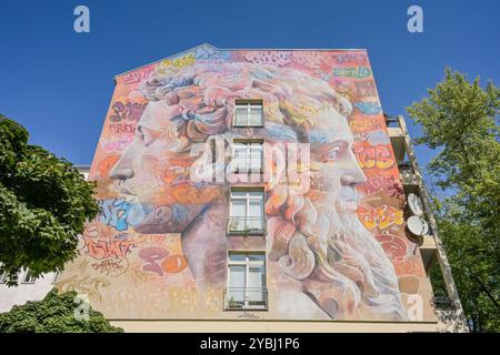 Wandbild, Fototapete von Pichiavo, Friedrichstraße 9, Kreuzberg, Friedrichshain-Kreuzberg, Berlin, Deutschland *** Fototapete von Pichiavo, Friedrichstraße 9, Kreuzberg, Friedrichshain Kreuzberg, Berlin, Deutschland Stockfoto