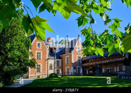 Frankreich, Indre-et-Loire (37), Amboise, Loire-Tal, das von der UNESCO zum Weltkulturerbe erklärt wurde, Schloss Clos Lucé, letzte Ruhestätte von Leonardo da Vinci Stockfoto