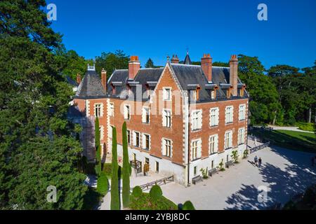 Frankreich, Indre-et-Loire (37), Amboise, Loire-Tal, das von der UNESCO zum Weltkulturerbe erklärt wurde, Schloss Clos Lucé, letzte Ruhestätte von Leonardo da Vinci Stockfoto