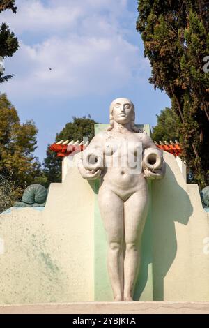 Fuente de los Cántaros im Parque Mexico in Mexiko-Stadt, Mexiko Stockfoto