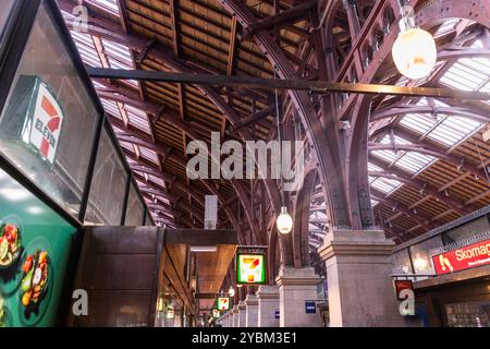 Der Kopenhagener Hauptbahnhof ist der Hauptbahnhof in Dänemark. Stockfoto