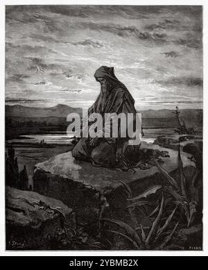 Der Prophet Jesaja. Altes Testament. Antike Bibelillustration von Gustave Dore (1832–1883) Stockfoto