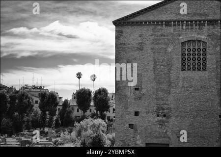 Rom, Italien. Architektur und Details der antiken Stadt. Stockfoto