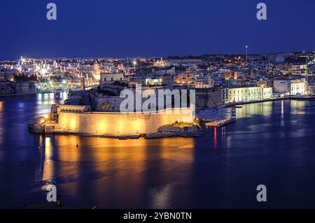 Maltesischer Archipel - Malta Insel - Malta Vittoriosa eine der drei Städte gegenüber Valletta Stockfoto