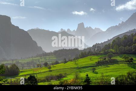 Mirador del Naranjo de Bulnes, Asturien, Spanien, Europa Stockfoto