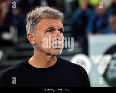 Turin, Italien. Oktober 2024. Marco Baroni nimmt am 19. Oktober 2024 am Spiel der Serie A 2024-2025 zwischen Juventus und Lazio in Turin Teil (Foto: Loris Roselli). Quelle: NurPhoto SRL/Alamy Live News Stockfoto